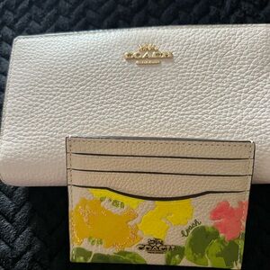 Coach slim zip Wallet and Coach card holder